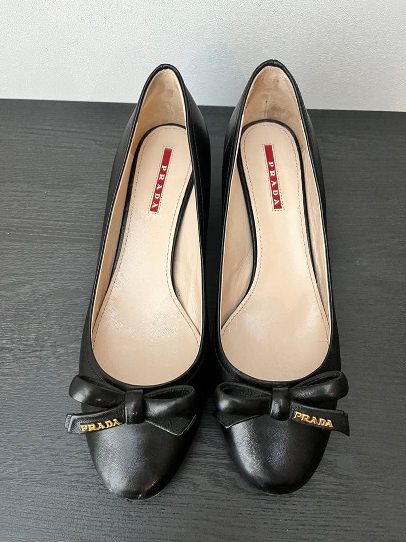 プラダ PRADA パンプス 5cmヒール ブラック