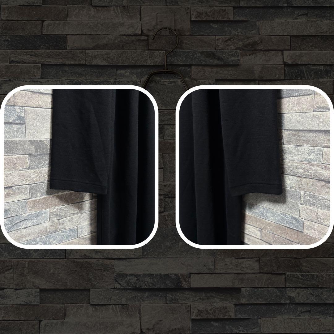 ヨウジヤマモトプールオム 22SS ヘンリーネックロングカットソー BLK/M