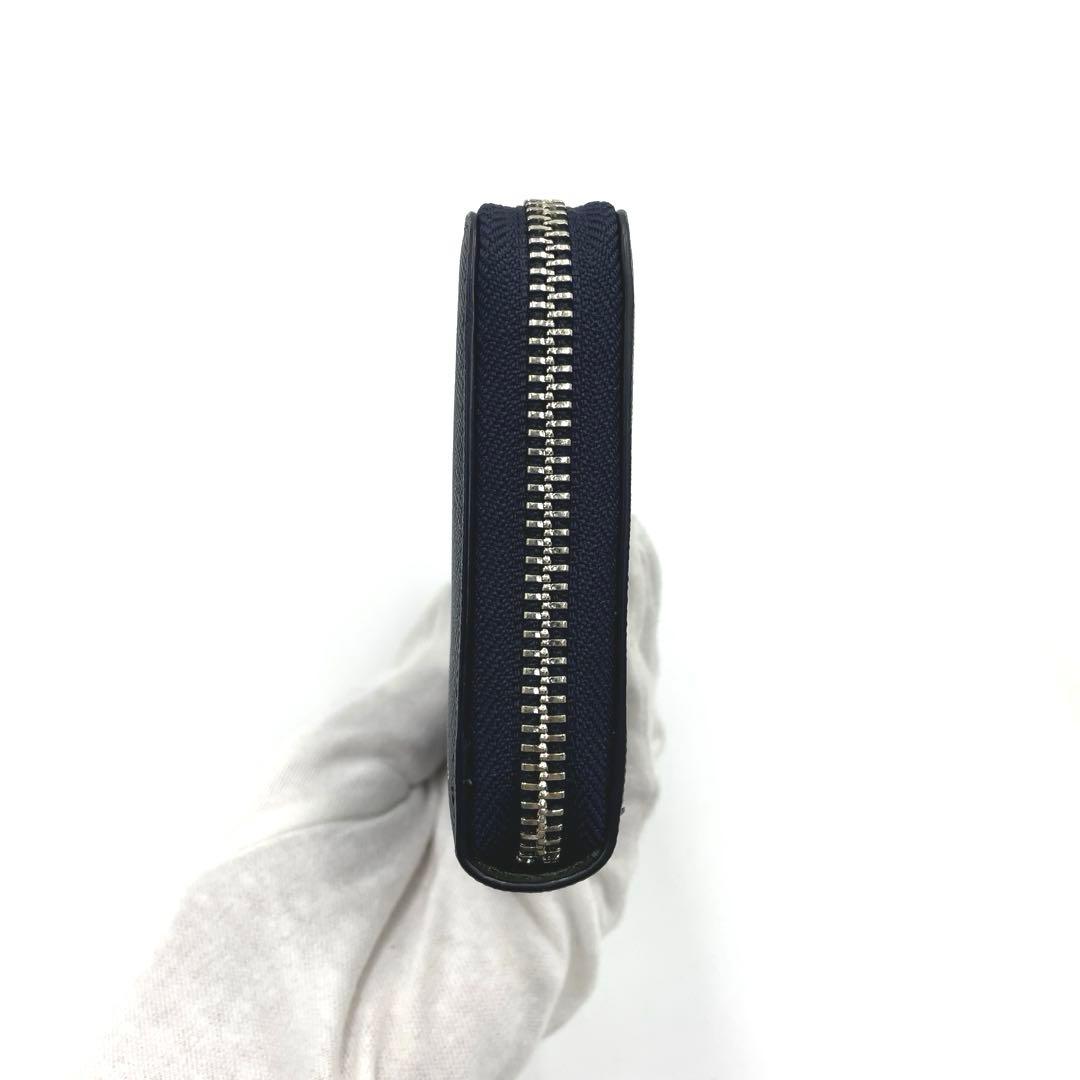 【未使用・保管品】Paul Smith 長財布 ラウンドジップ ネイビー