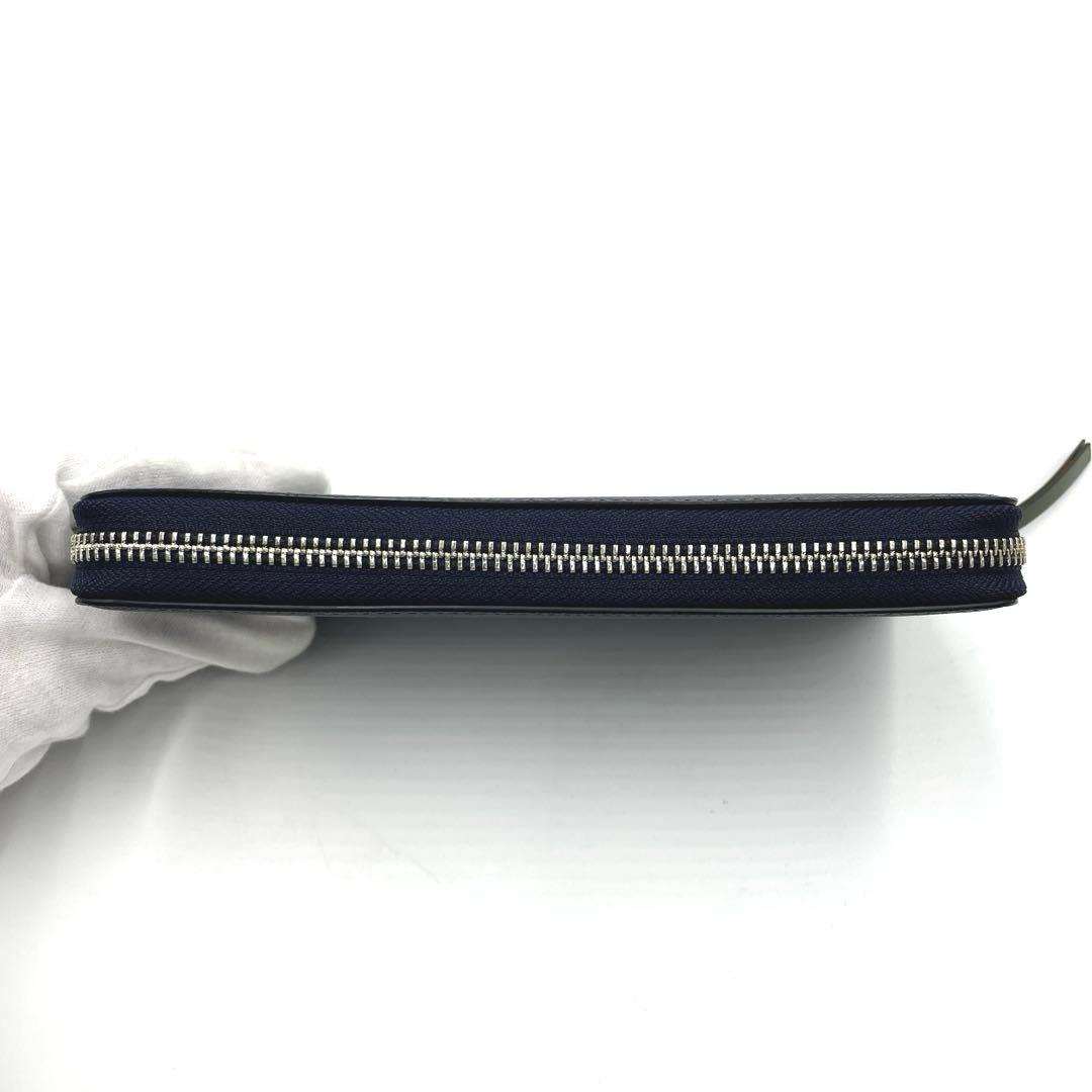 【未使用・保管品】Paul Smith 長財布 ラウンドジップ ネイビー