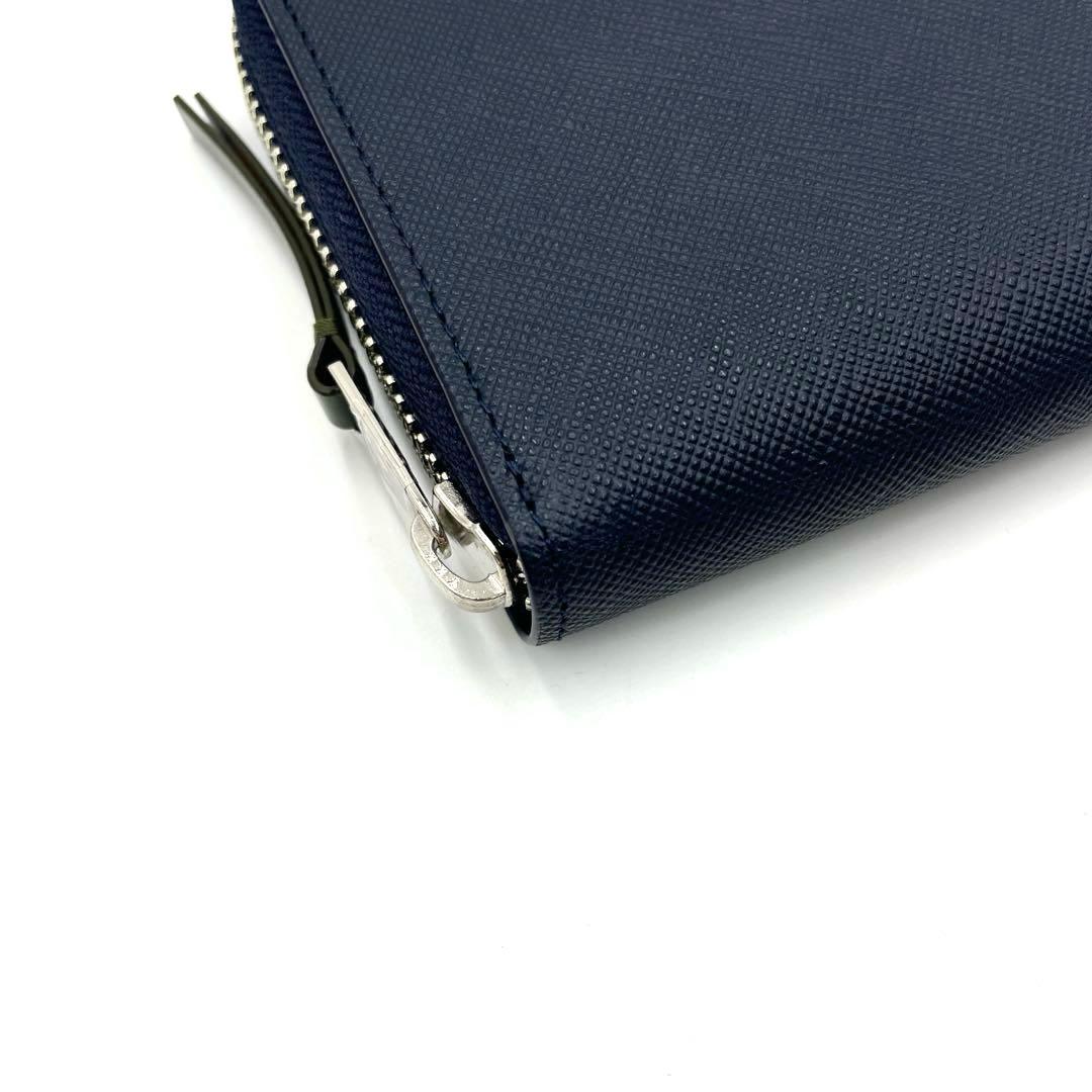 【未使用・保管品】Paul Smith 長財布 ラウンドジップ ネイビー