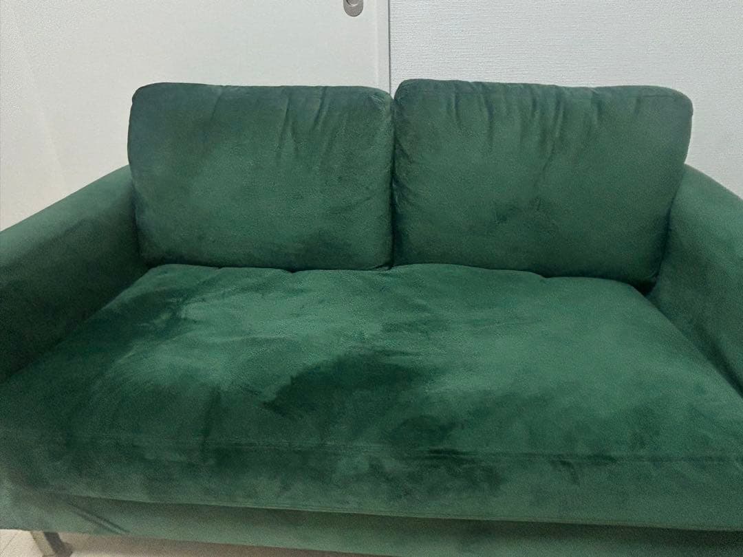 ロウヤ　ソファ　グリーン　ベロア