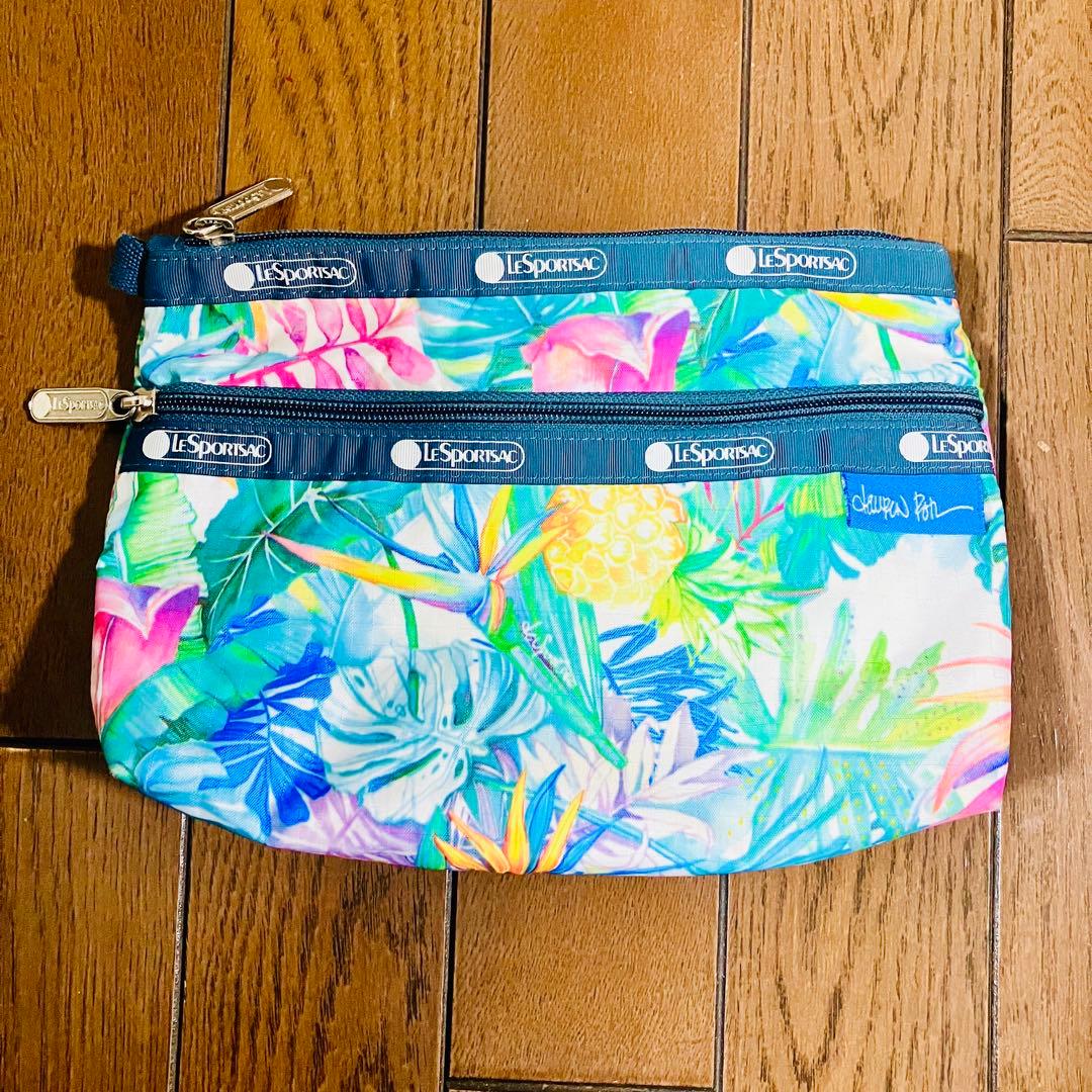 ポーチ付！新品未使用レスポートサック ハワイ限定 ウルヴェヒ柄ボストンバッグ