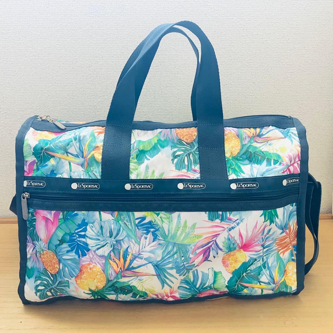 ポーチ付！新品未使用レスポートサック ハワイ限定 ウルヴェヒ柄ボストンバッグ