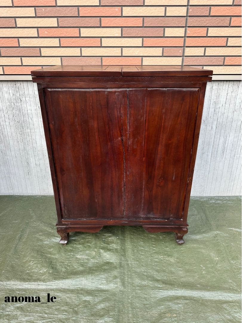 【ボトルラックカウンター】バーカウンター開閉式　収納棚　アンティークヴィンテージ