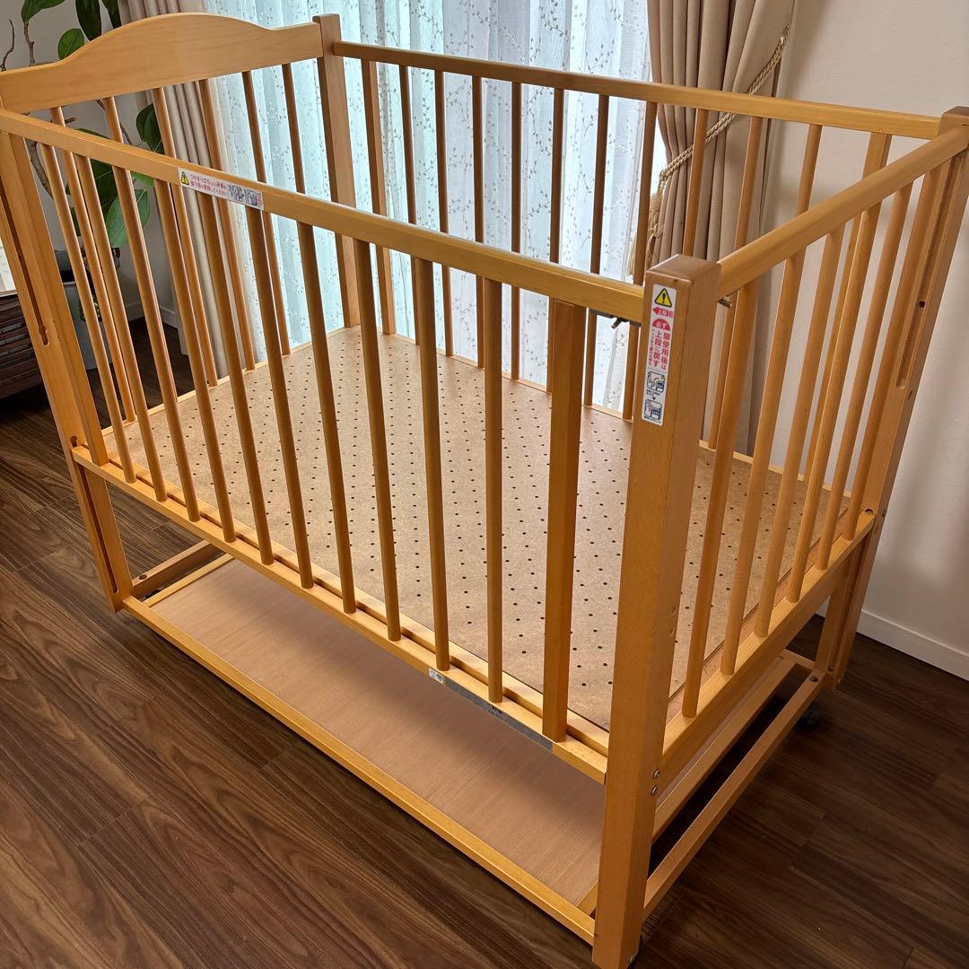 石崎家具　スリーピー　ツースライドベッド　日本製ベビーベッド