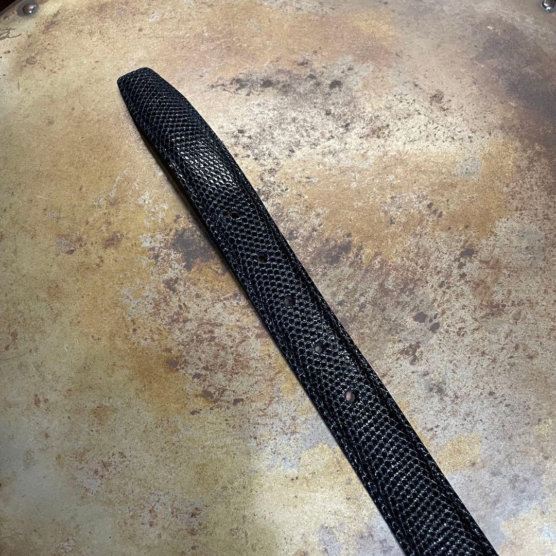 極美品　最上級　CYPRIS キプリス　リザードン革　ベルト　黒