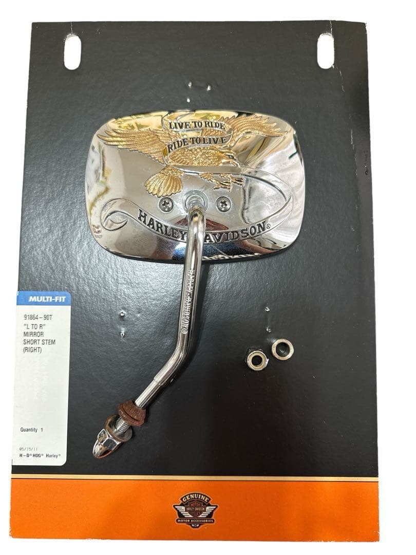 Harley-Davidson 右ミラー スクエア　イーグルデザイン