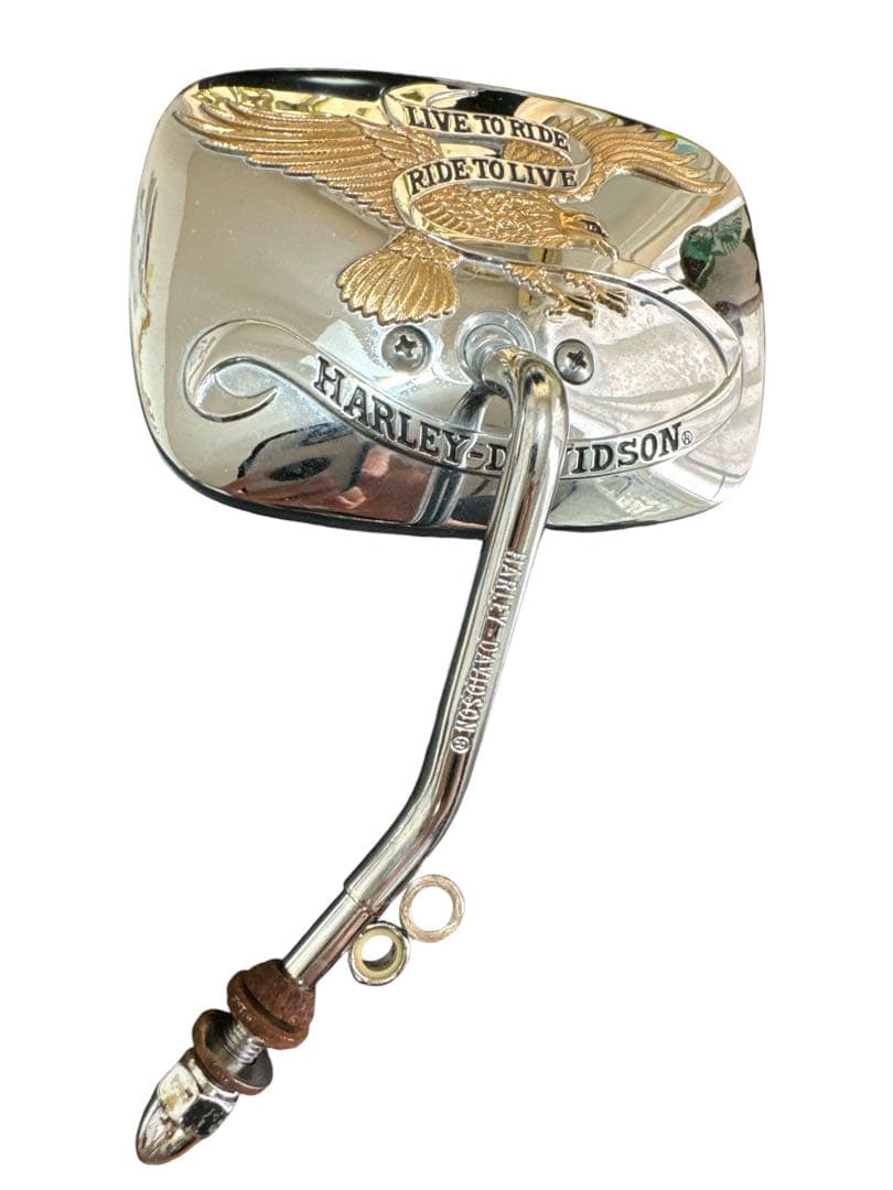 Harley-Davidson 右ミラー スクエア　イーグルデザイン