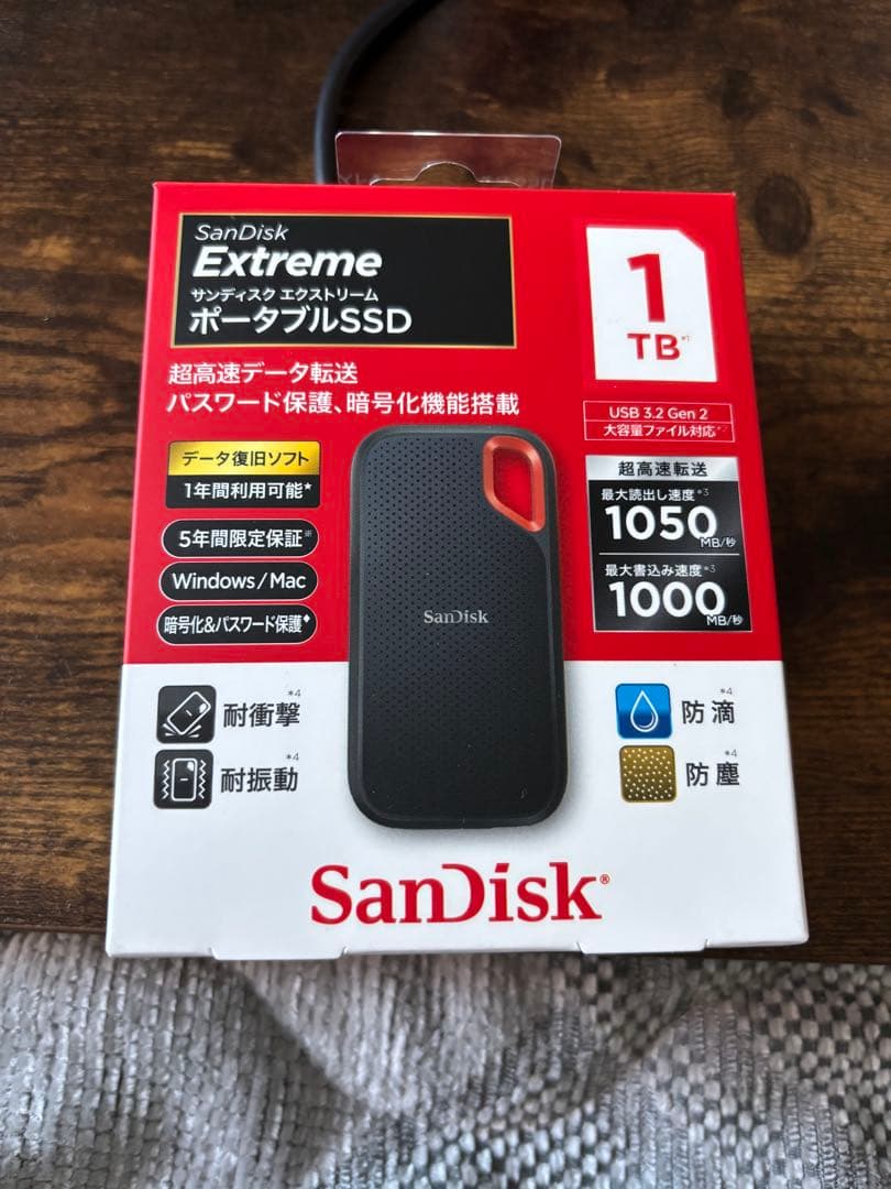 SanDisk SSD 1TB PC外付けSSD