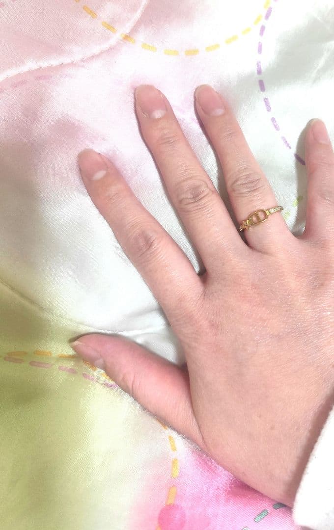 Dior 箱付き 星とパールのゴールドリング