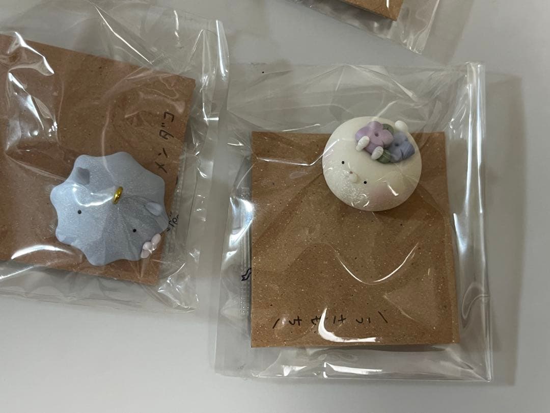 ぽぼっとさん。　粘土細工　8点セット