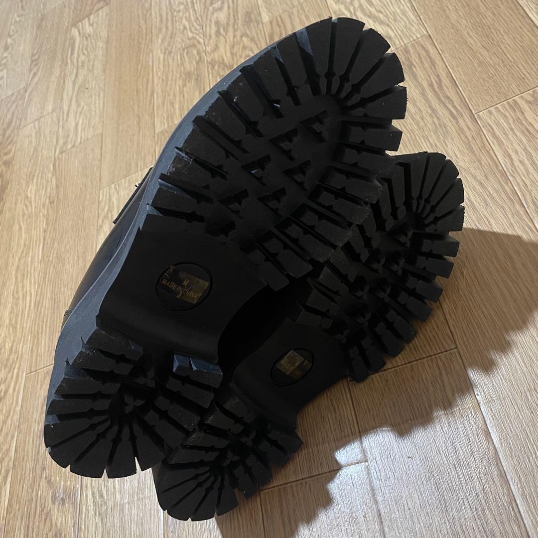 DIANTE ディアンテ ブラックローファー　厚底　Mサイズ