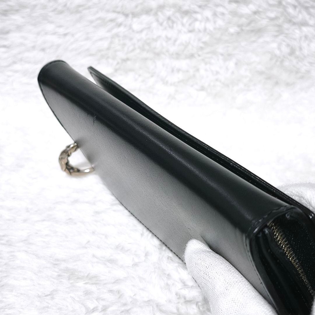 Bloody Mary 本革 レザー 長財布 鳥 羽 ブラック