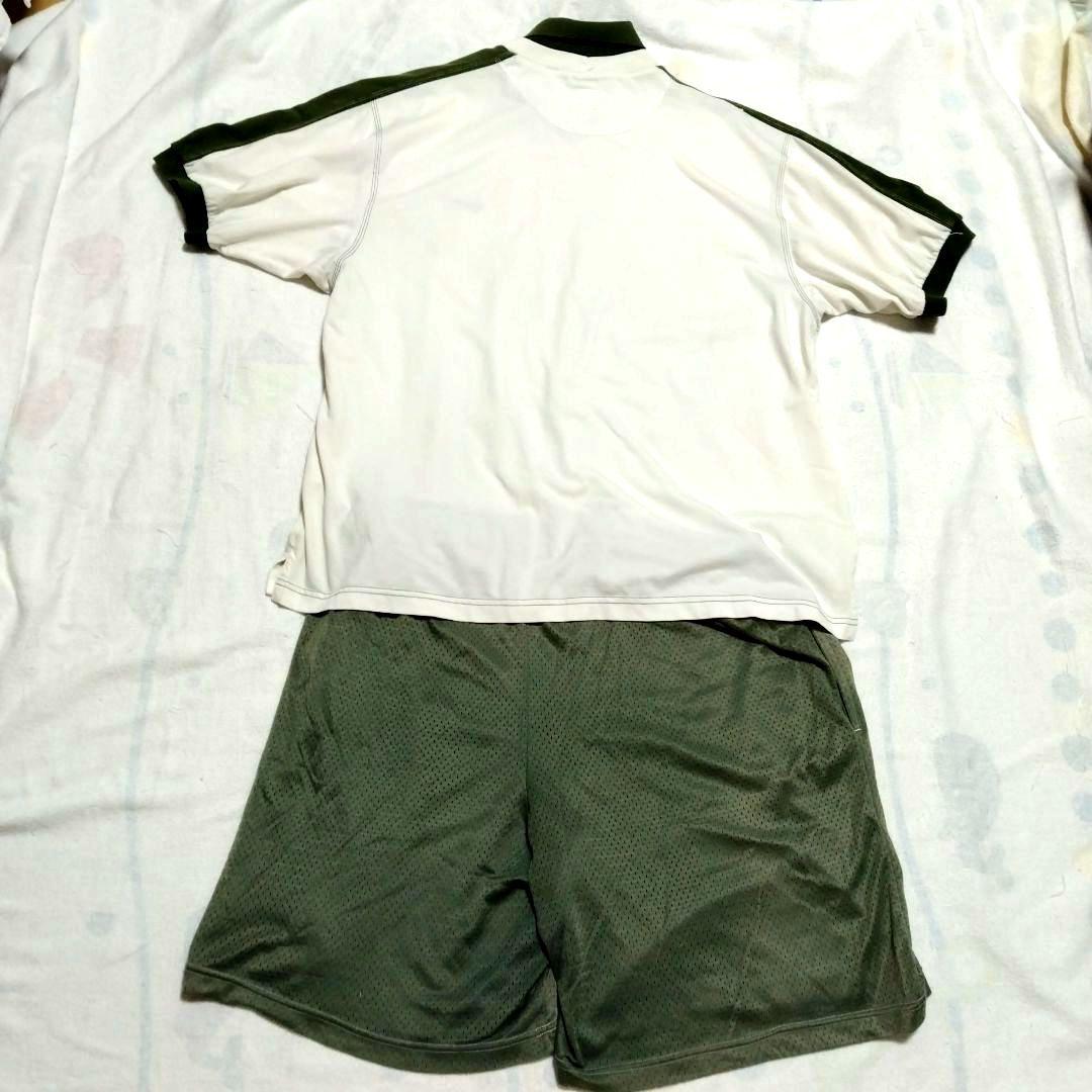 希少❢❢ナイキアンドレアガシビンテージ ポロシャツ上下セット ホワイト/グリーン