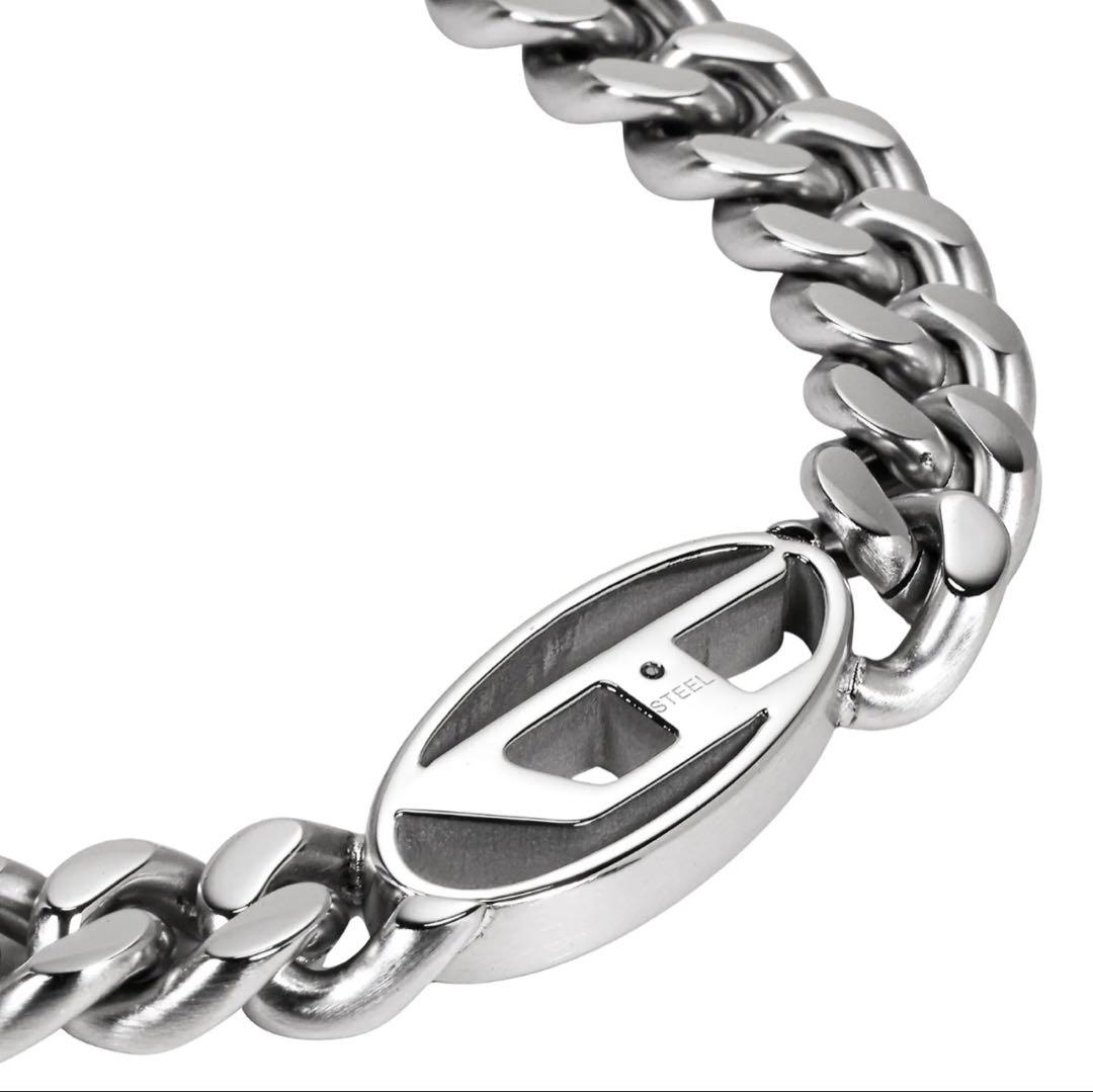 ディーゼル　ステンレススチールチェーンネックレス