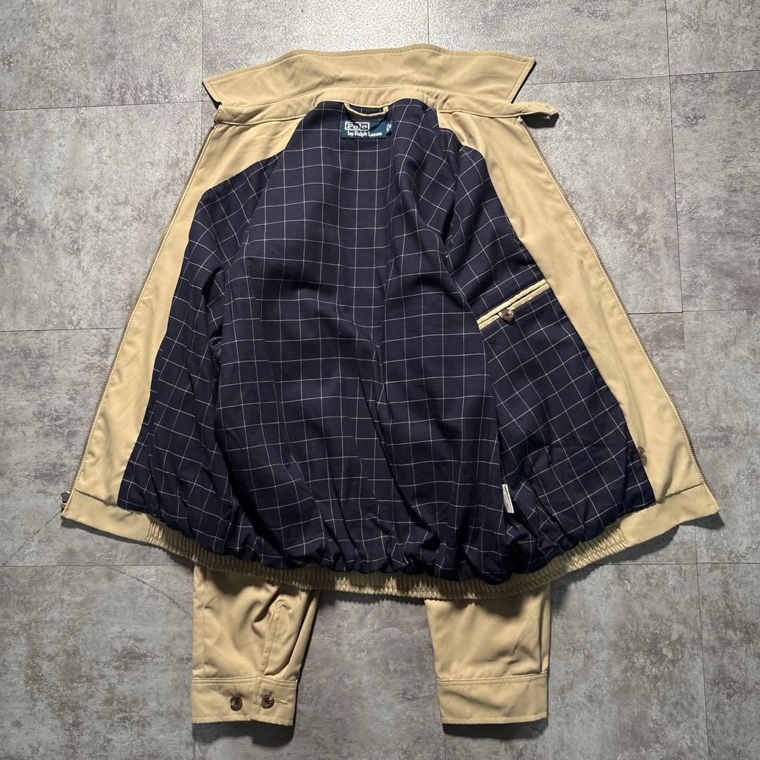 極美品　ポロバイラルフローレン　スウィングトップ　短丈　ポニー刺繍　ベージュ