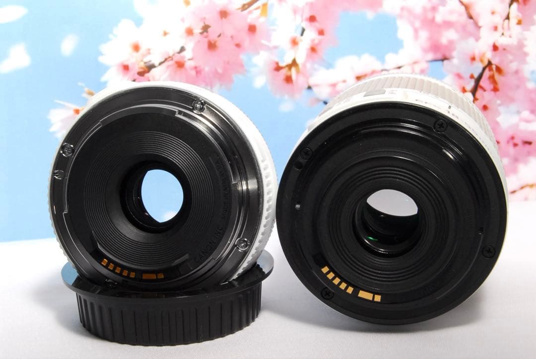 女性に大人気❤️Canon Kiss X7❤️ホワイト❤️ダブルレンズキット