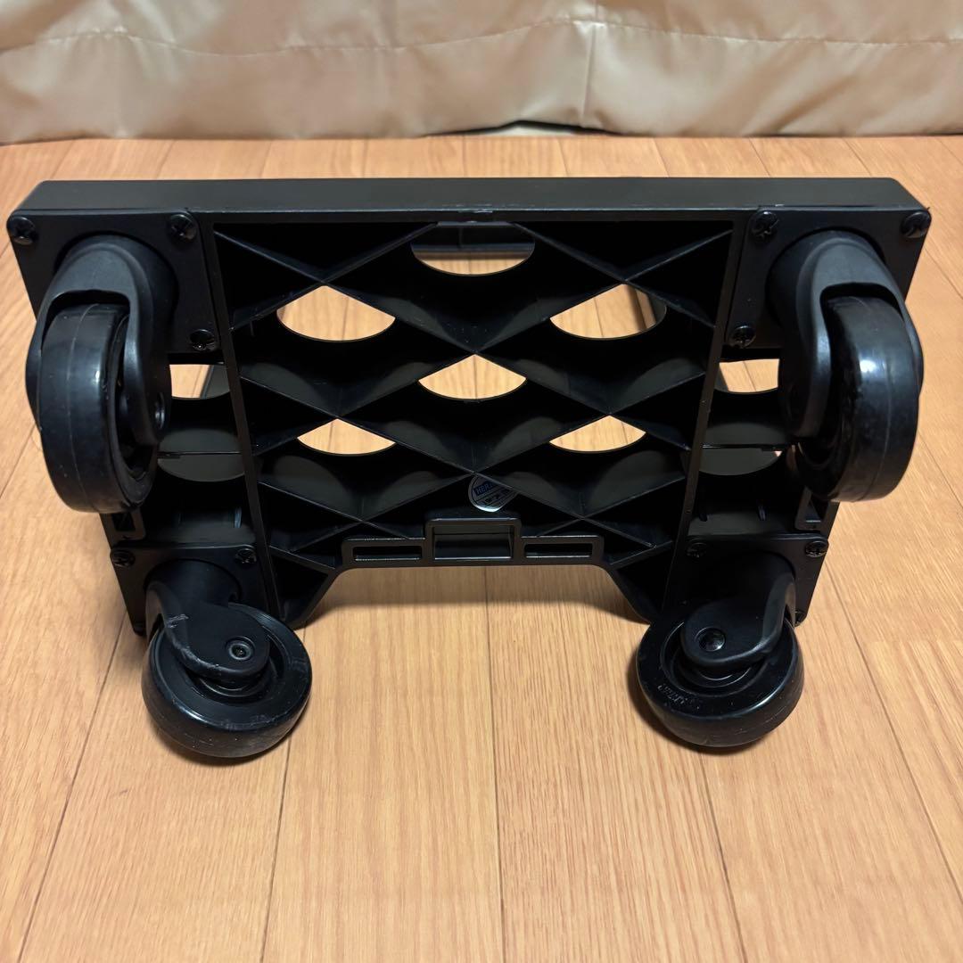 【極美品】SWANY キャリーバッグ モノグラムライン エナメル 4輪キャスター