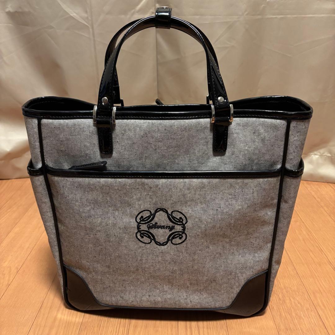 【極美品】SWANY キャリーバッグ モノグラムライン エナメル 4輪キャスター
