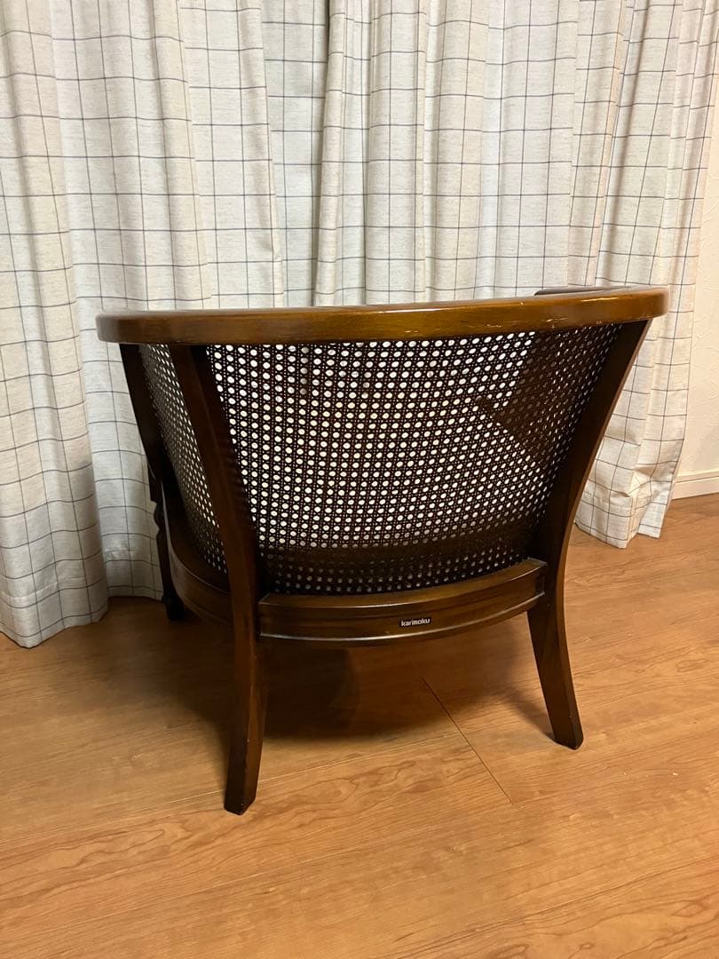 処分価格　カリモク 1人掛けソファ オールドカリモク コロニアル USED品