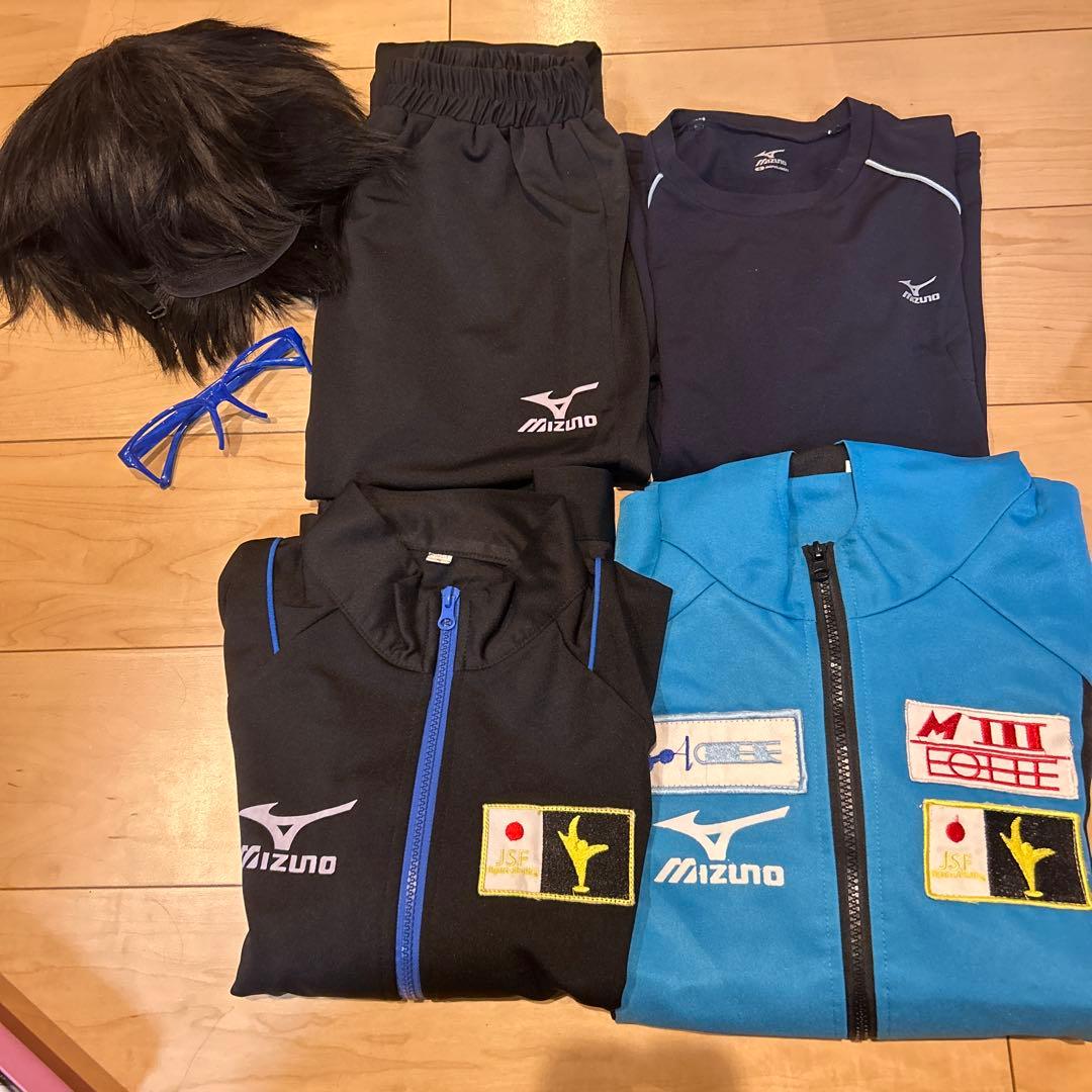 勝生勇利 コスプレ 衣装 ウィッグ 眼鏡