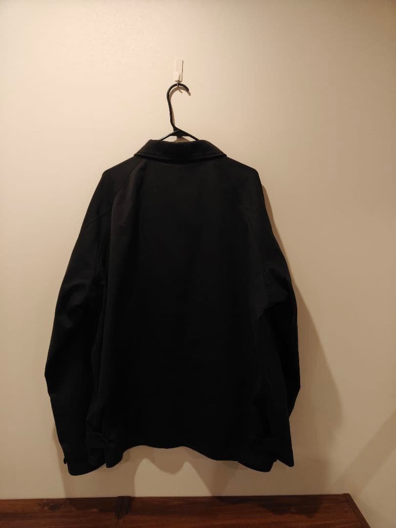 大きめ ナナミカ 黒 　コーチジャケット　ウインドストッパー L　アウター