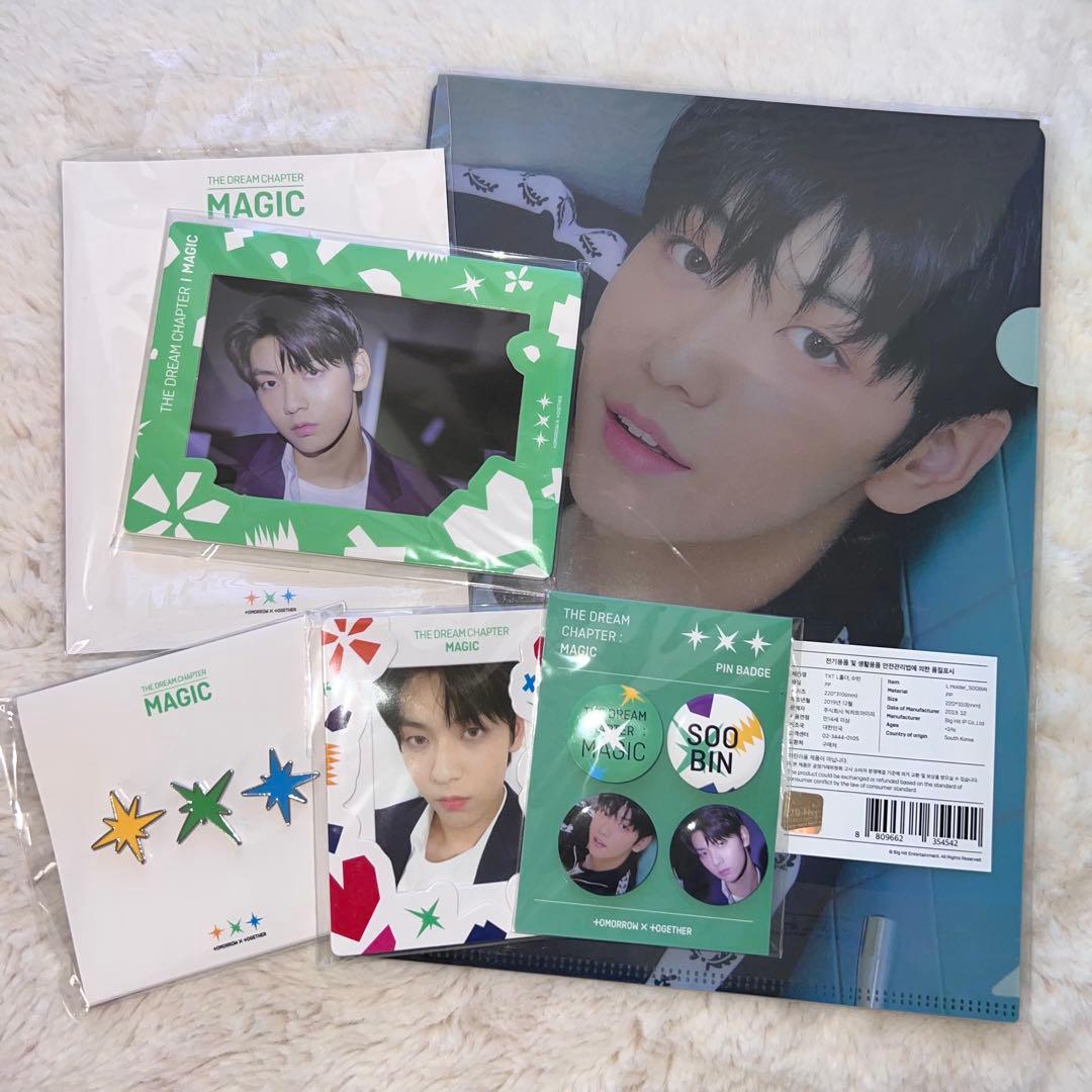 TXTスビン MAGIC トレカ ペーパーフレーム フォトカード 缶バッジ