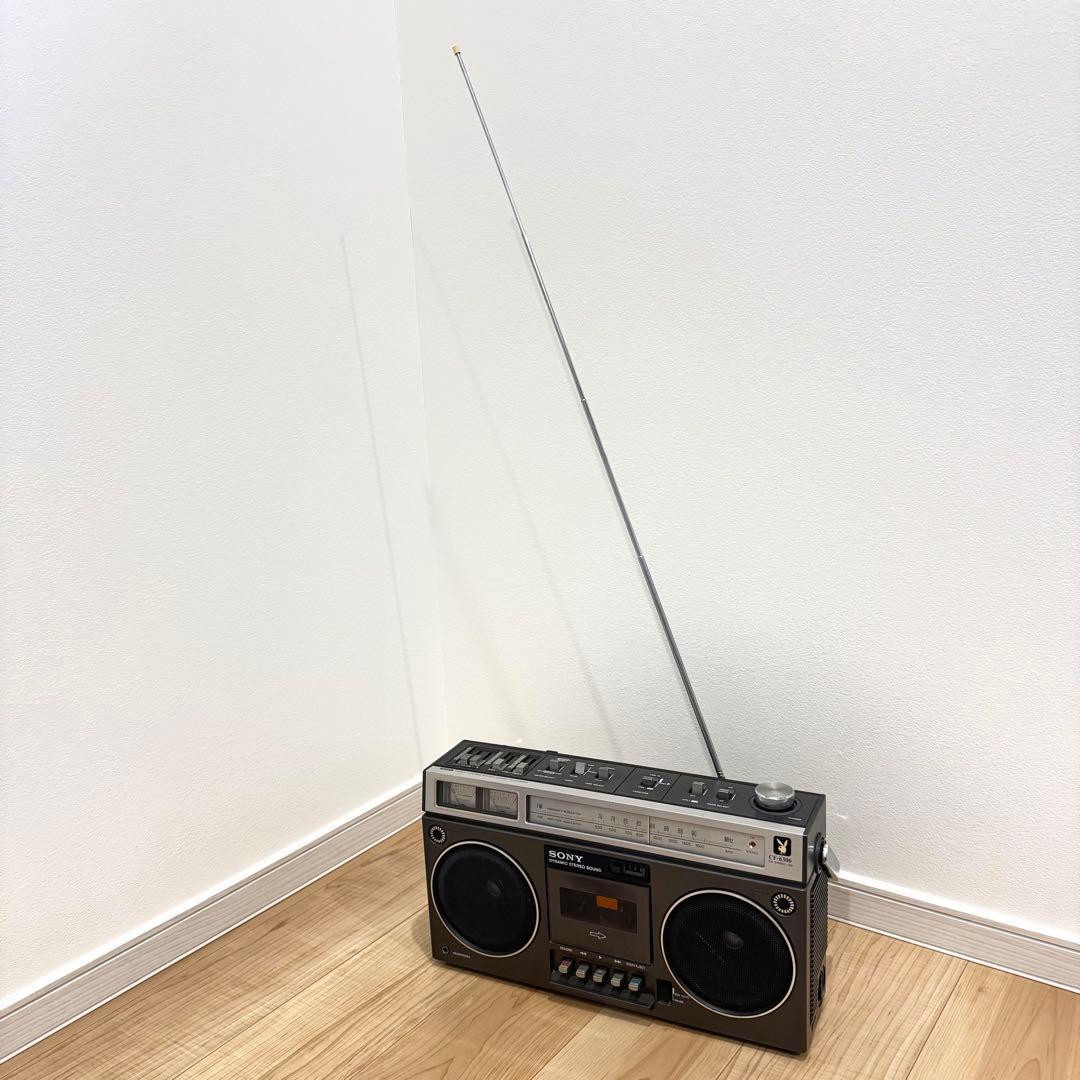 【希少】 SONY ラジカセ CF-6300 動作品 カセットデッキ