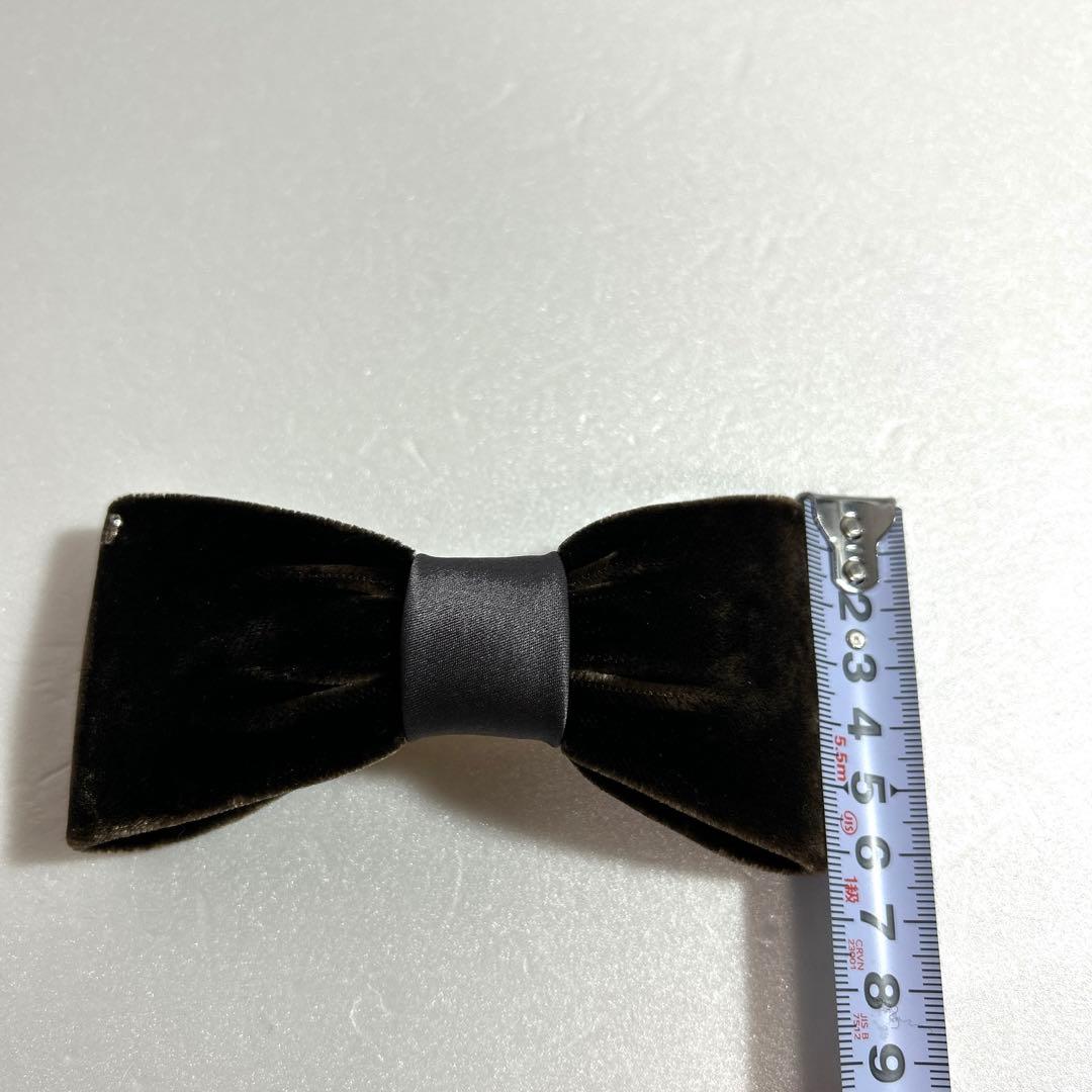 アレクサンドルドゥパリ ベルベット ベロア リボンバレッタ ブラウン