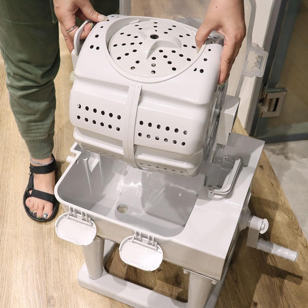 【新品未使用】ドラム式全手動洗濯機　ぐるぐるぶんまわ槽　小型洗濯機