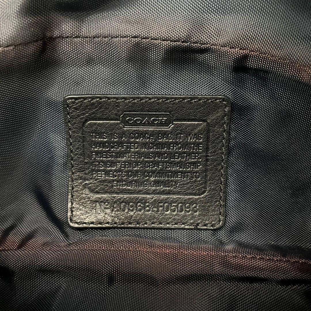 極美品　コーチ　COACH　ボディバック　キャンバス　ブラック