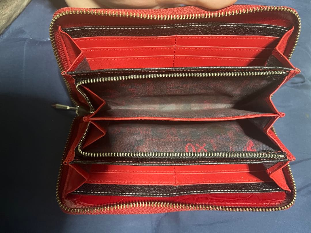 は*と様 戦姫絶唱シンフォギアXV 本革ラウンド長財布　雪音クリスVer