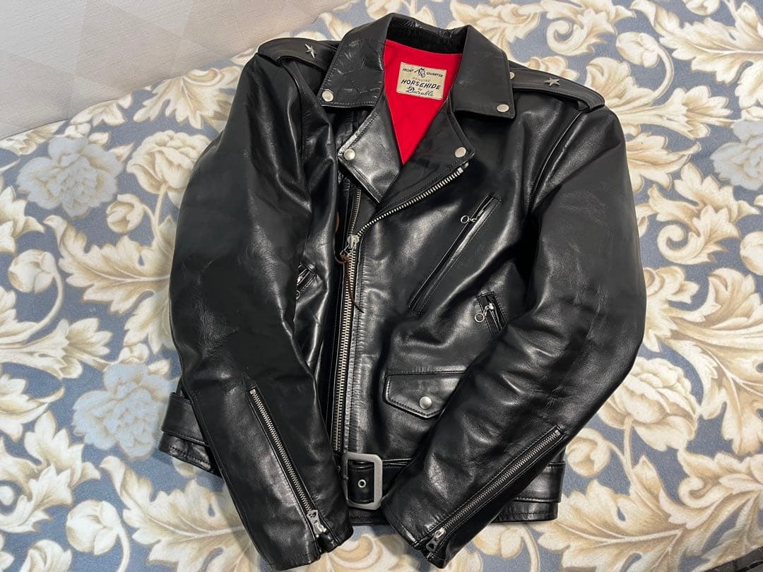 【美品】マーロンブランド ワンスター ダブルライダース デュラブル実名復刻 茶芯