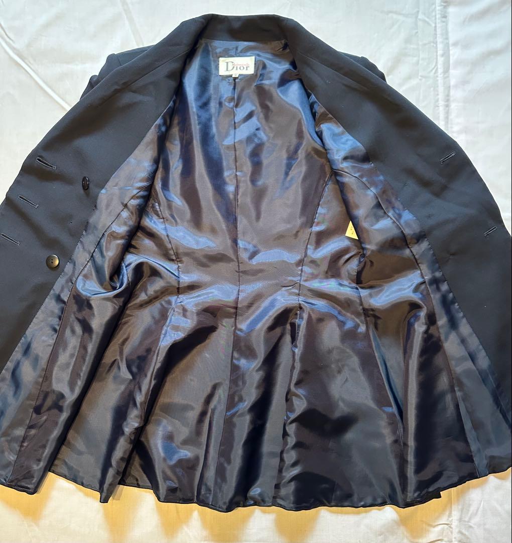 Dior スーツ セットアップ ジャケット スカート ネイビー/濃紺色