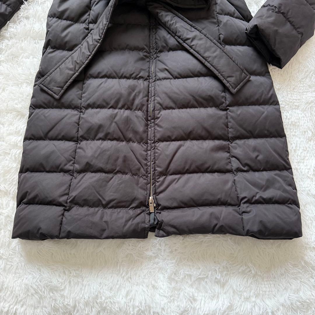 【美品】FRAY I.D ロング　ダウンコート　Aライン　ベルト、ファー付き