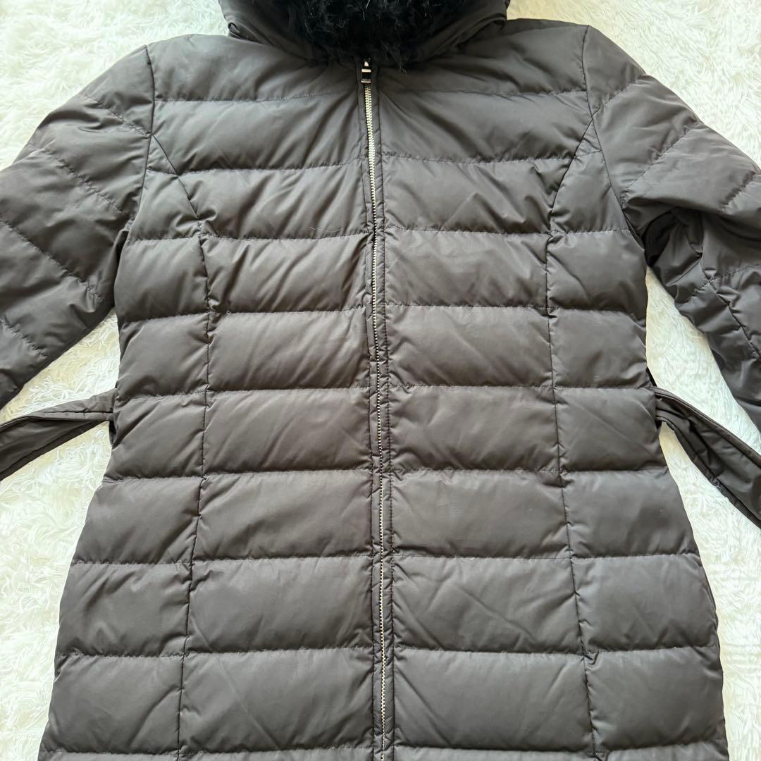 【美品】FRAY I.D ロング　ダウンコート　Aライン　ベルト、ファー付き