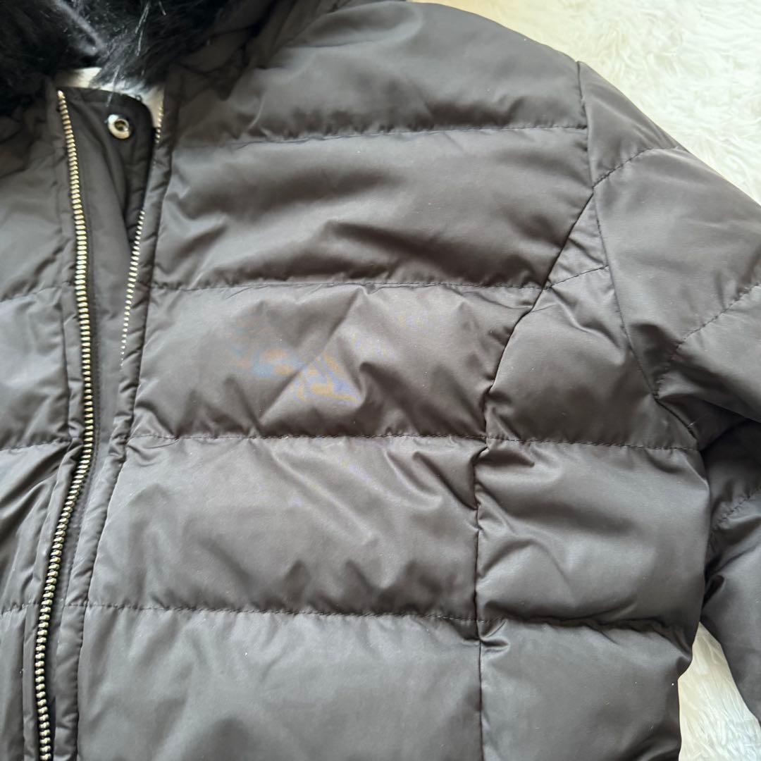 【美品】FRAY I.D ロング　ダウンコート　Aライン　ベルト、ファー付き