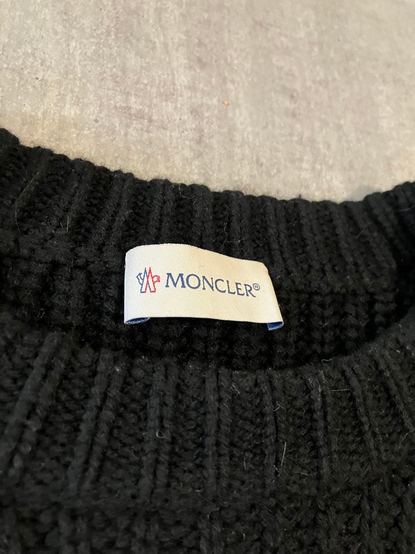Moncler モンクレール　サイドジップデザインのざっくりニット　メンズ