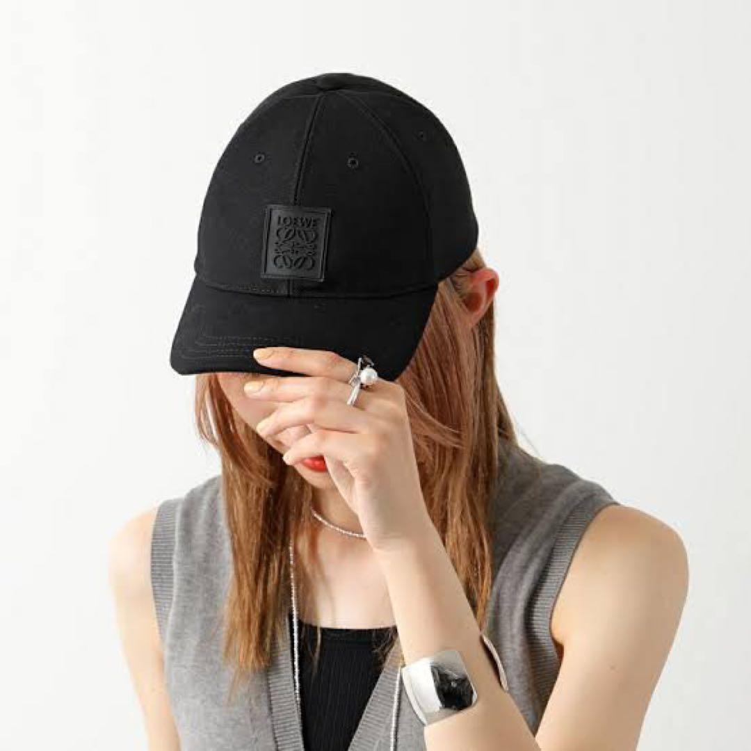 LOEWE ロエベ ロゴパッチ キャップ キャンバス