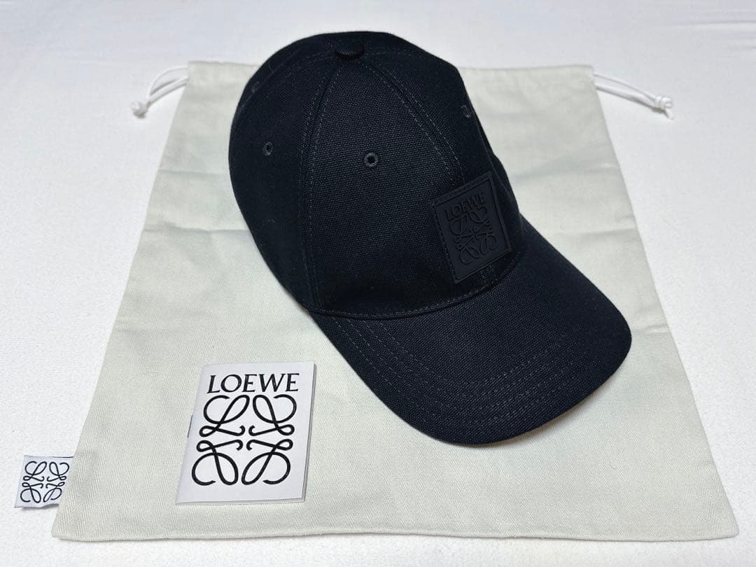 LOEWE ロエベ ロゴパッチ キャップ キャンバス