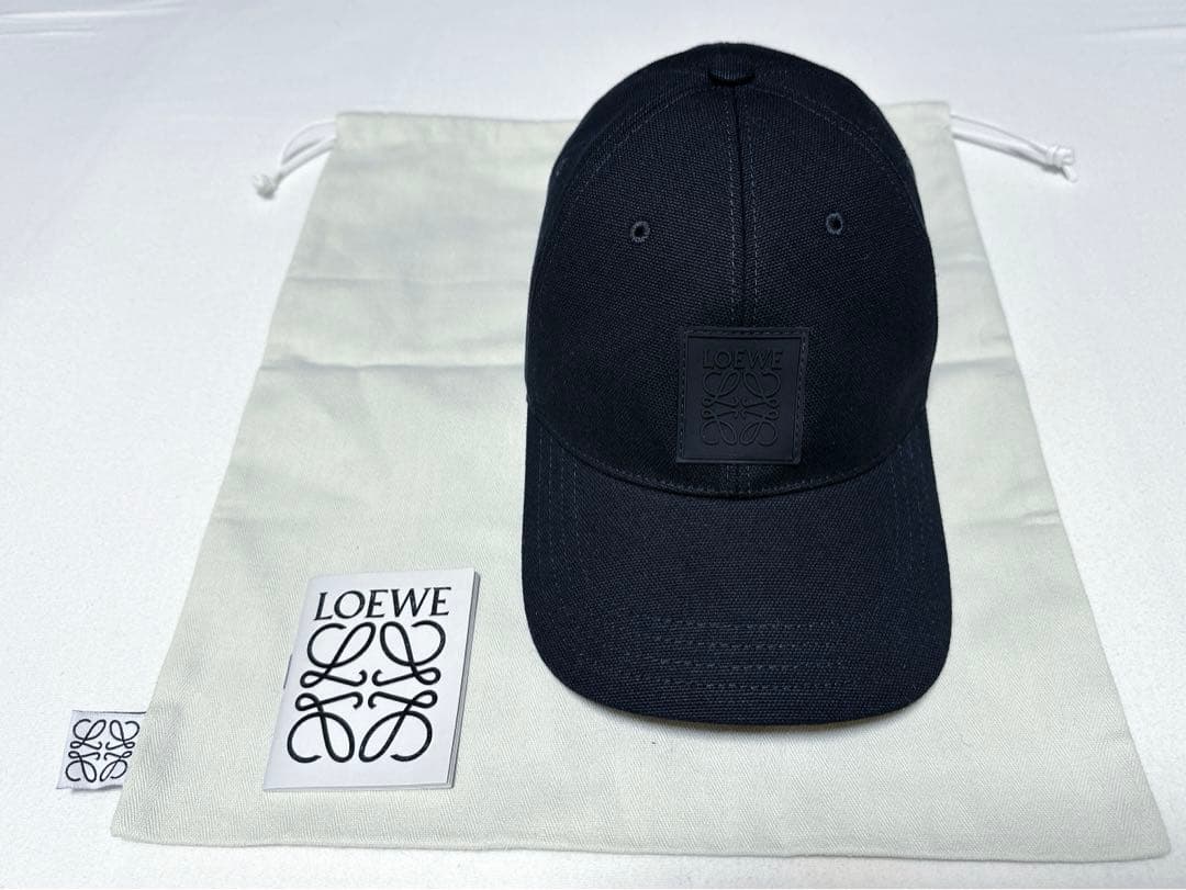 LOEWE ロエベ ロゴパッチ キャップ キャンバス