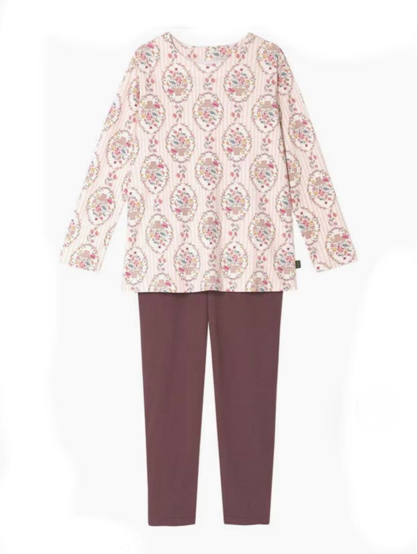 新品MINTON ミントン ワコール あったか素材 長袖パジャマ Lサイズ