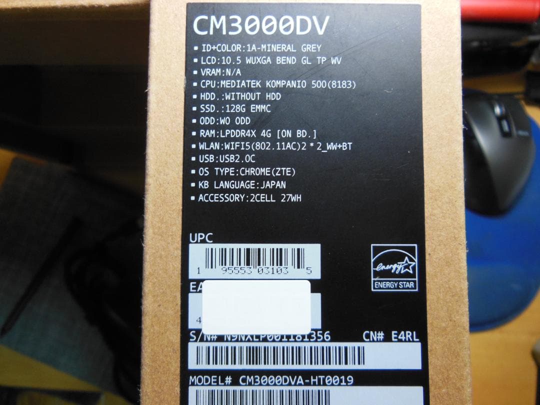 Chromebook本体 Chromebook Detachable CM3 CM3000DV