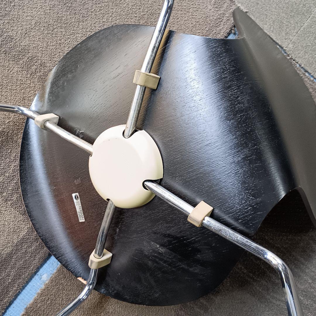 【傷多数】 FRITZ HANSEN　セブンチェア　ブラック系