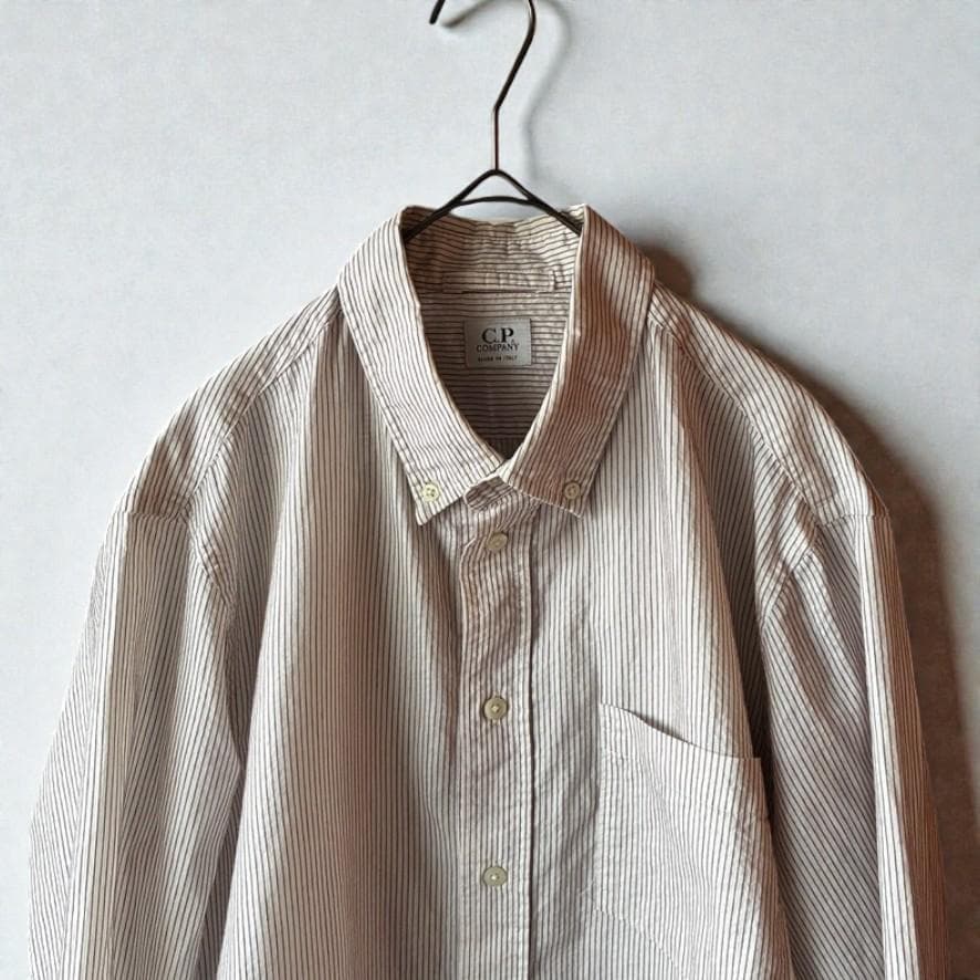 トップス 90s CP company Vintage Striped BD Shirt