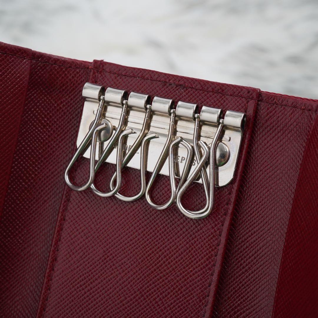 未使用品　PRADA プラダ　キーケース　ナイロン　三角プレート　トライアングル