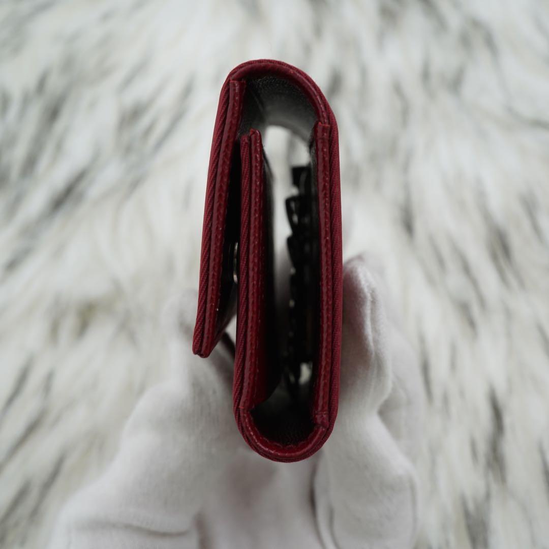 未使用品　PRADA プラダ　キーケース　ナイロン　三角プレート　トライアングル