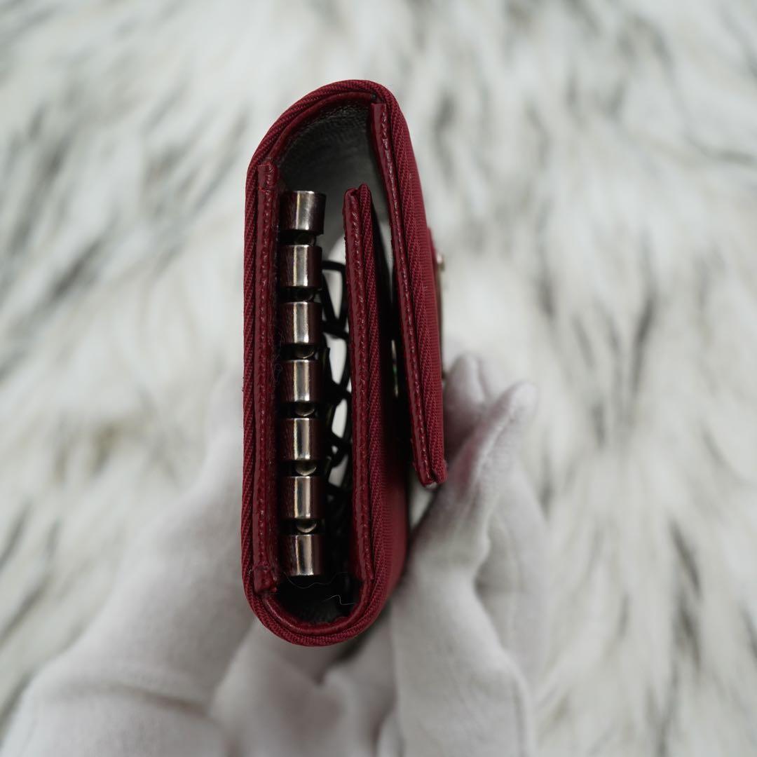 未使用品　PRADA プラダ　キーケース　ナイロン　三角プレート　トライアングル