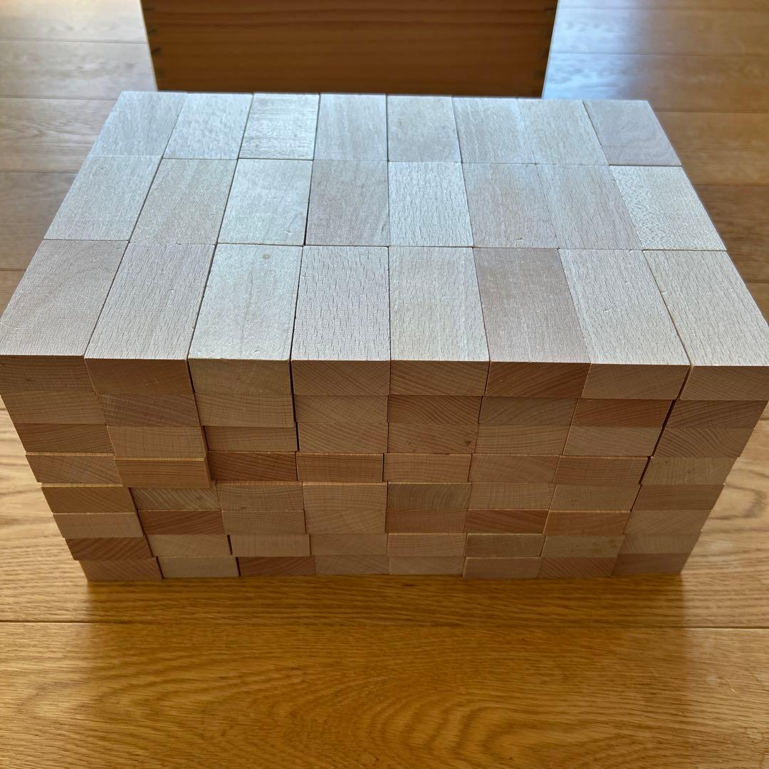 良品！ドクスピール 積み木 木箱付き 直方体 192個